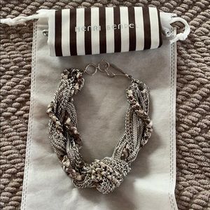 HENRI BENDEL Snakeskin Statement Collar
